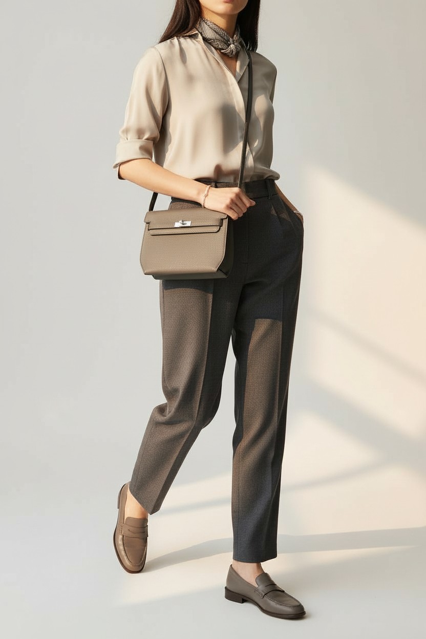 켈리 Kelly 27 Togo 에토프 그레이 실버 하드웨어