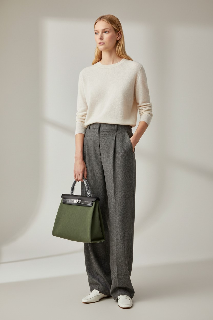 에르백 Herbag 31 캔버스 그린/블랙