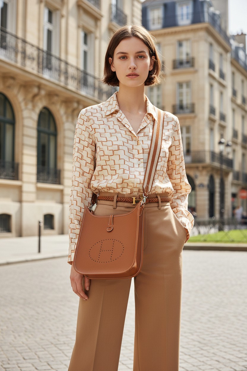 에블린 Evelyn 29 TC (Taurillon Clemence) 37 골드 브라운(Gold Brown) 실버 하드웨어