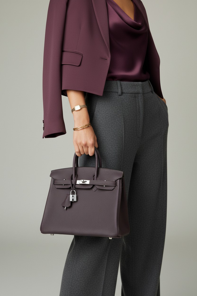 버킨 Birkin 25 Togo 가렌 썬 플라워(Garan Sun Flower) 실버 하드웨어(눈물자국버전)