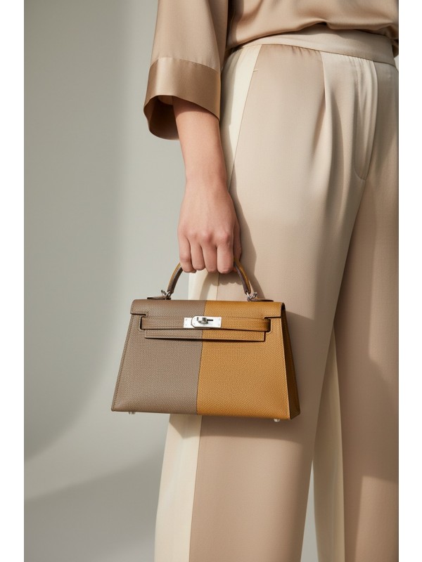 켈리 미니 Kelly Mini 19 트리플 컬러 블렌딩 실버 하드웨어