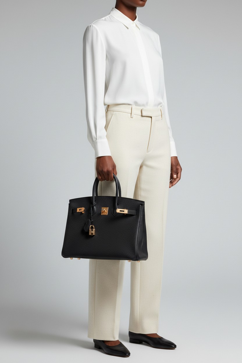 버킨 Birkin 35 Togo 블랙(Black) 로즈골드 하드웨어