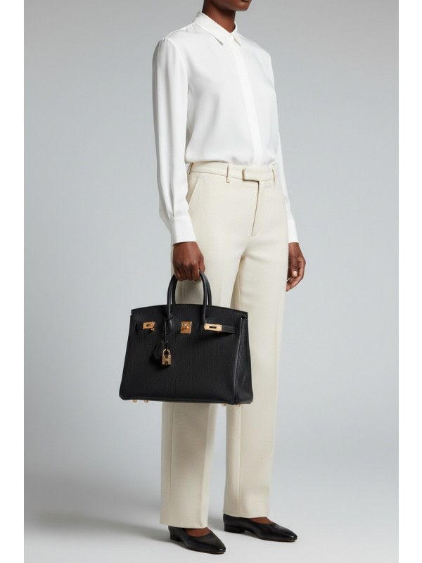 버킨 Birkin 35 Togo 블랙(Black) 로즈골드 하드웨어