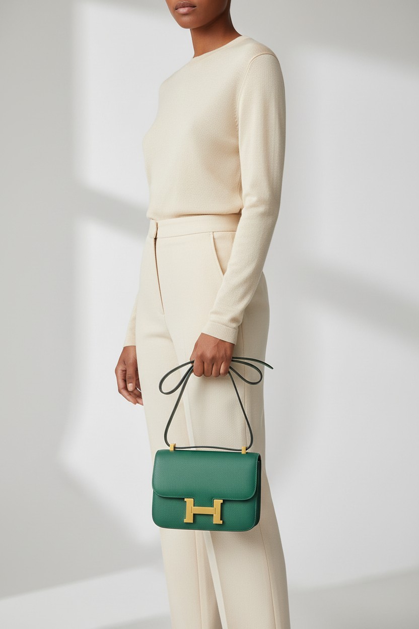 콘스탄스 Constance 18 Epsom 그린(Green) 골드 하드웨어