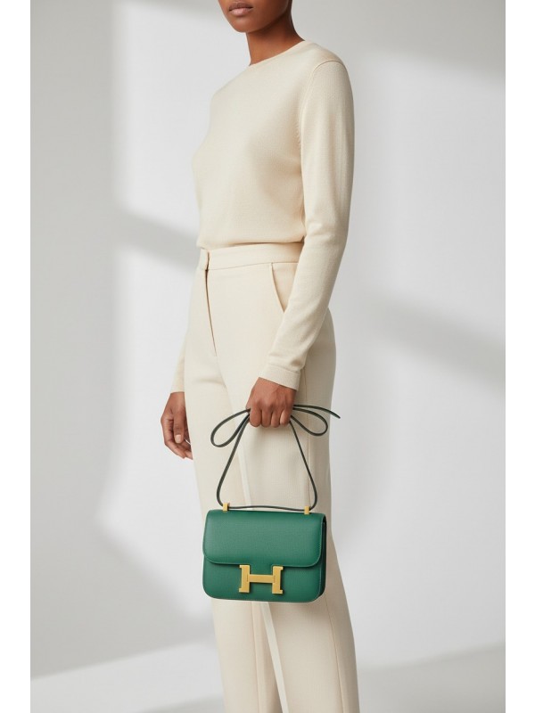 콘스탄스 Constance 18 Epsom 그린(Green) 골드 하드웨어