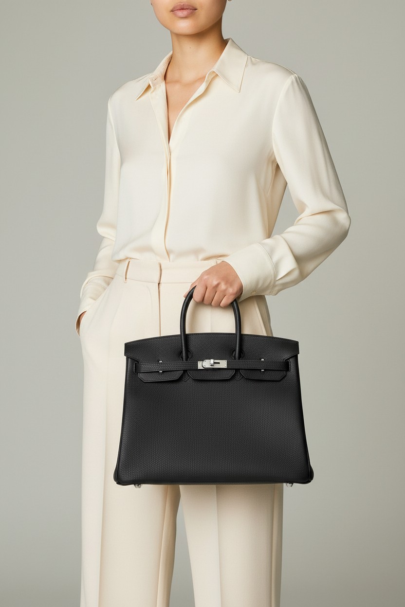 버킨 Birkin 30 Togo 블랙(Black) 실버 하드웨어