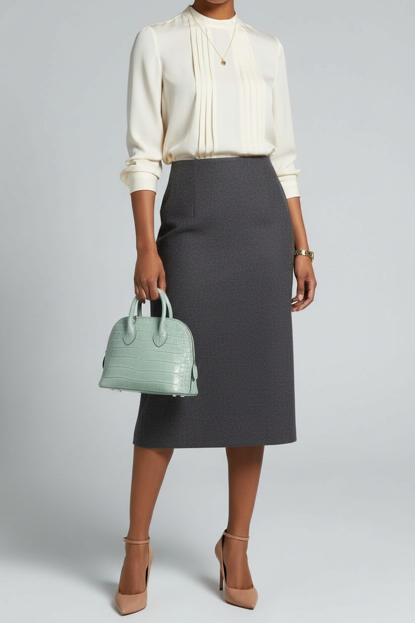 미니 볼리드 Mini bolide 18 Matt Crocodile 6U 민트 그린(Mint Green) 실버 하드웨어