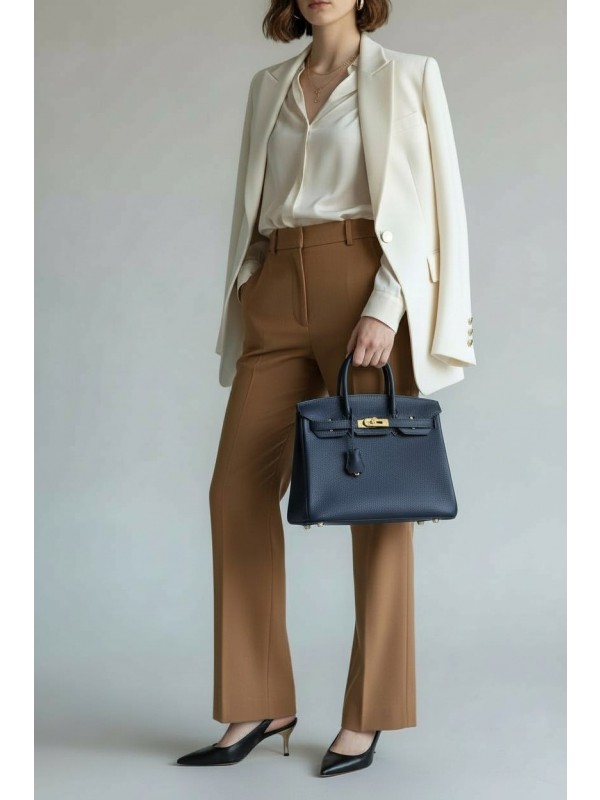 버킨 Birkin 30 Togo 미드나이트 블루(Blue Nuit) 골드 하드웨어