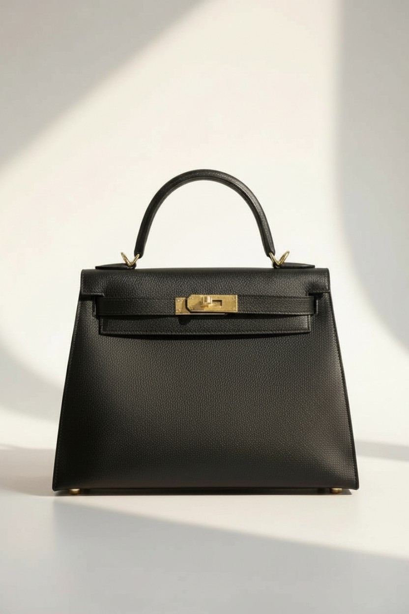 켈리 Kelly 28 Epsom Noir Black 골드 하드웨어
