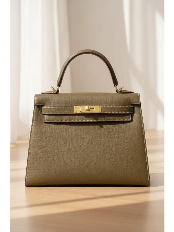 켈리 Kelly 28 Epsom Etoupe 골드 하드웨어