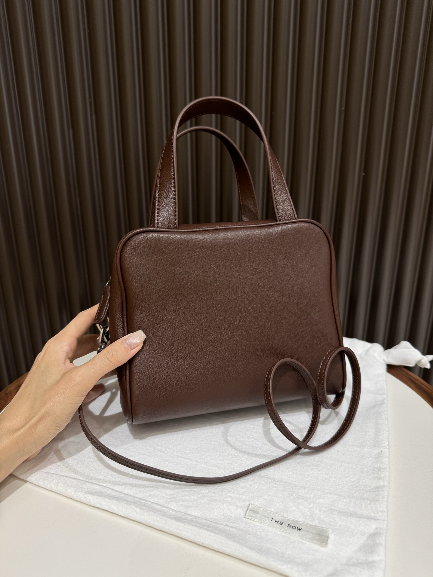 더 로우 The Row Ray Bag (Black/Brown)